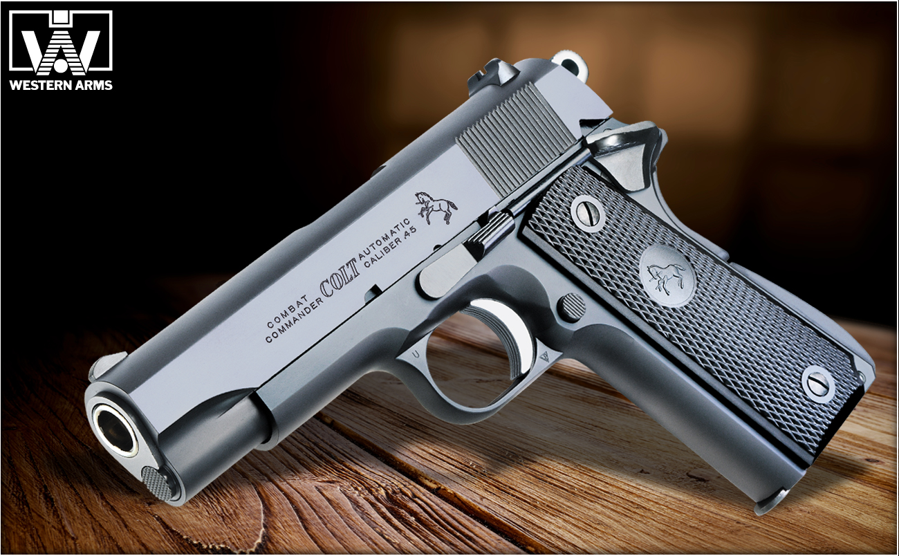 ＷＡ ガスガン コルト コンバットコマンダー 予約】WA【コルト】コンバットコマンダー ガンブラックver. 【WESTERN