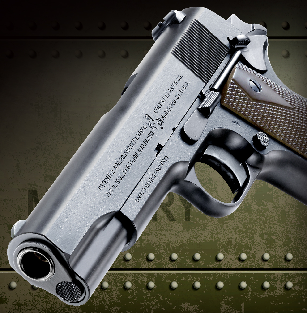完売】WA【コルト】M1911 ブラックアーミー 【WESTERN ARMS】